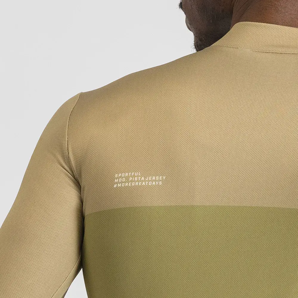 Sportful Pista Thermal Fietsshirt Lange Mouwen Groen/Zwart Heren