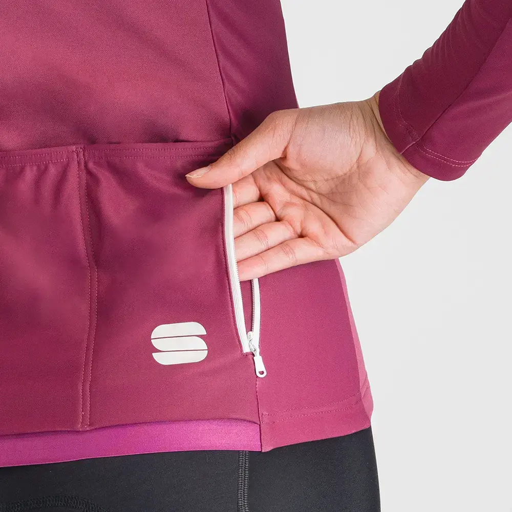 Sportful SRK Thermal Fietsshirt Lange Mouwen Paars Dames