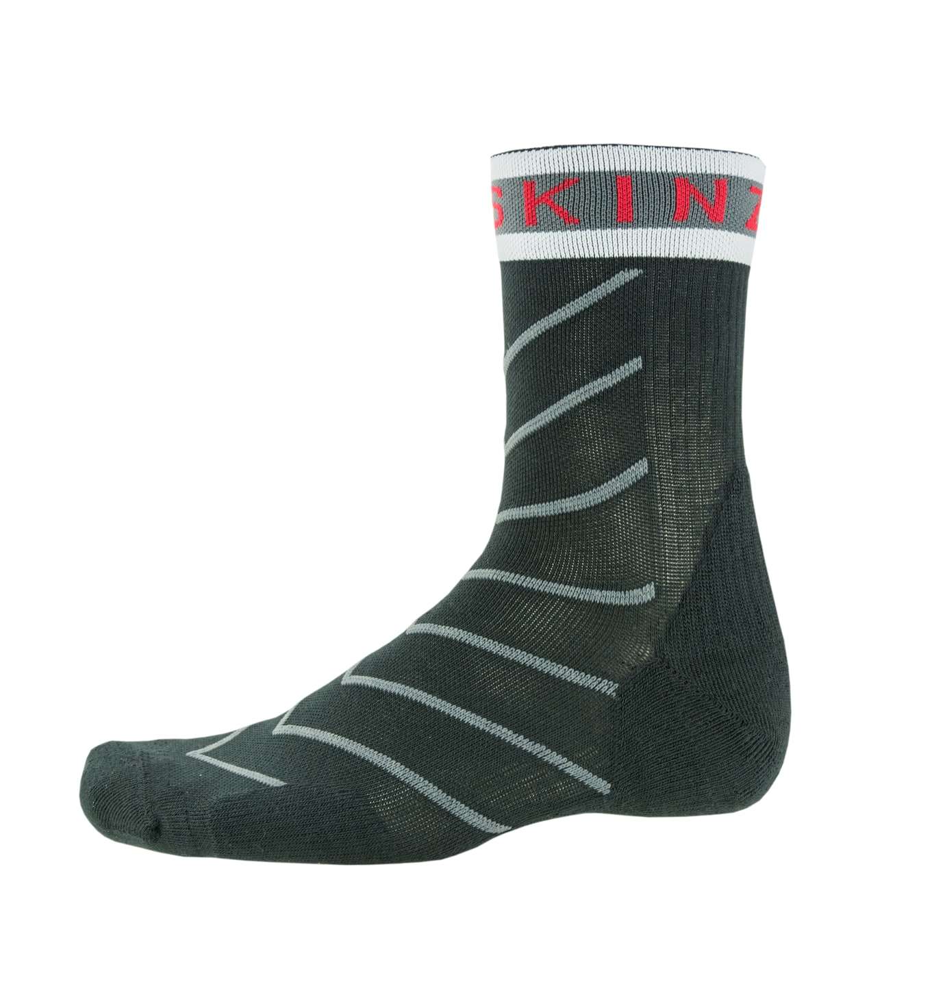 Sealskinz Classic Tall Sokken Zwart/Grijs/Wit/Rood Unisex