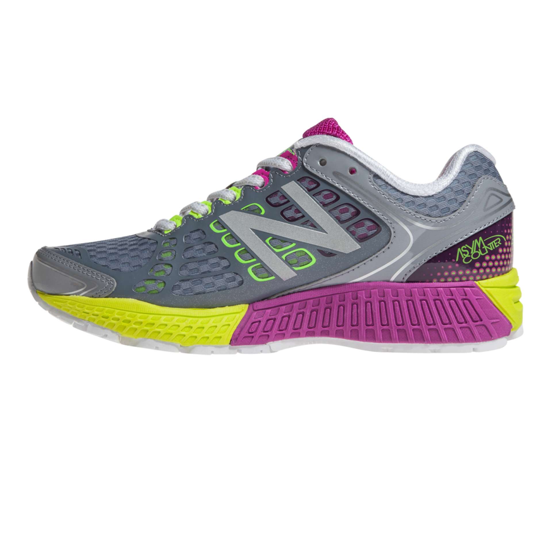 New Balance W1260 Hardloopschoenen Grijs/Geel Dames