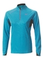 Mizuno WarmLite 1/2 Zip Hardloopshirt Lange Mouwen Blauw/Zwart Dames