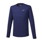 Mizuno Impulse Core Hardloopshirt Lange Mouwen Paars/Grijs Heren