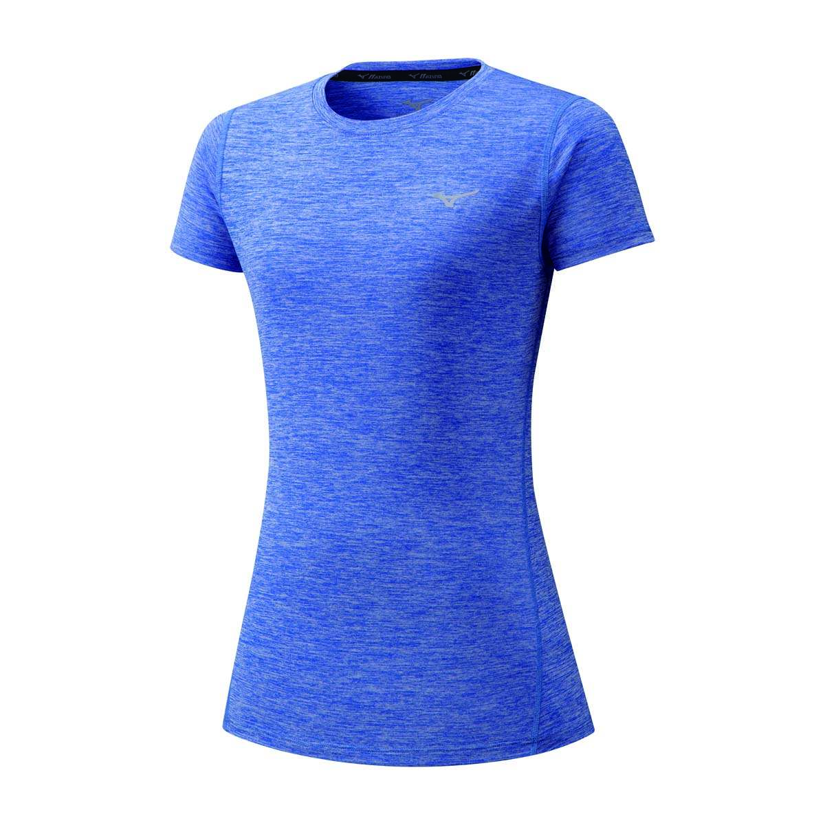 Mizuno Impulse Core Hardloopshirt Korte Mouwen Blauw/Blauw Dames