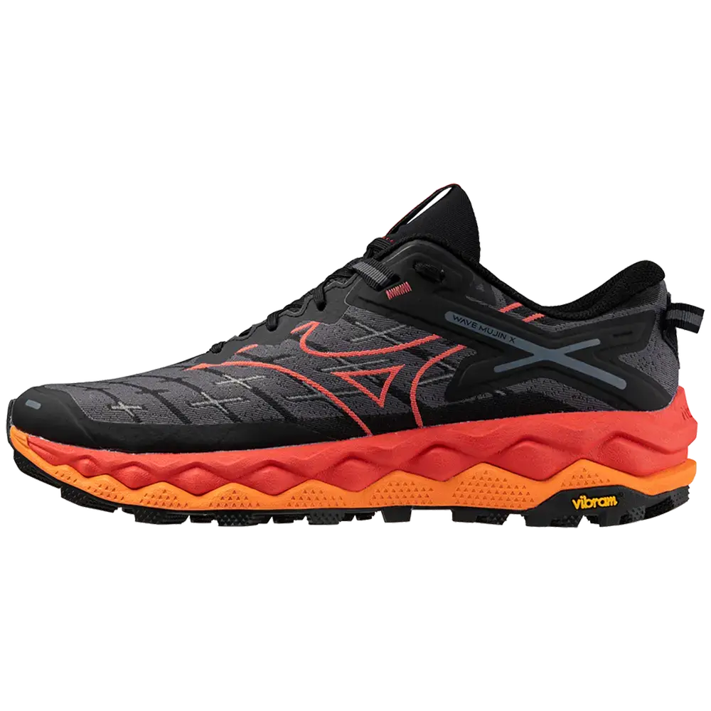 Mizuno Wave Mujin 10 Trail Hardloopschoenen Zwart/Oranje Heren