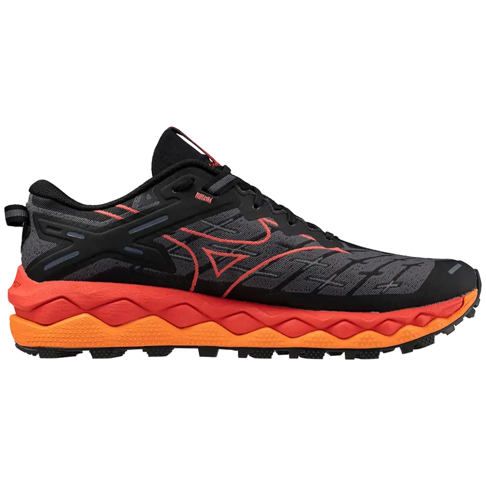 Mizuno Wave Mujin 10 Trail Hardloopschoenen Zwart/Oranje Heren