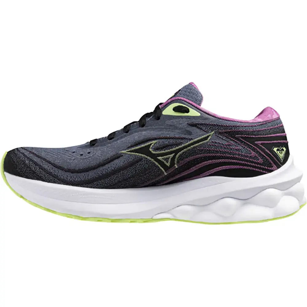 Mizuno Wave Skyrise 5 Roxy WOS Hardloopschoenen Zwart/Paars/Geel Dames