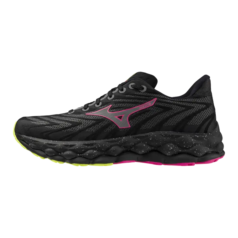 Mizuno Wave Sky 8 Hardloopschoenen Zwart/Zilver/Roze Heren