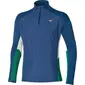 Mizuno Active Hybrid Hardloopshirt Lange Mouwen Blauw Heren