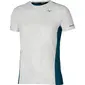 Mizuno Premium Aero Hardloopshirt Korte Mouwen Grijs/Blauw Heren