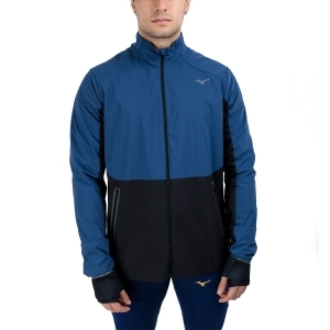 Mizuno Premium Warm Hardloopjack Blauw/Zwart Heren