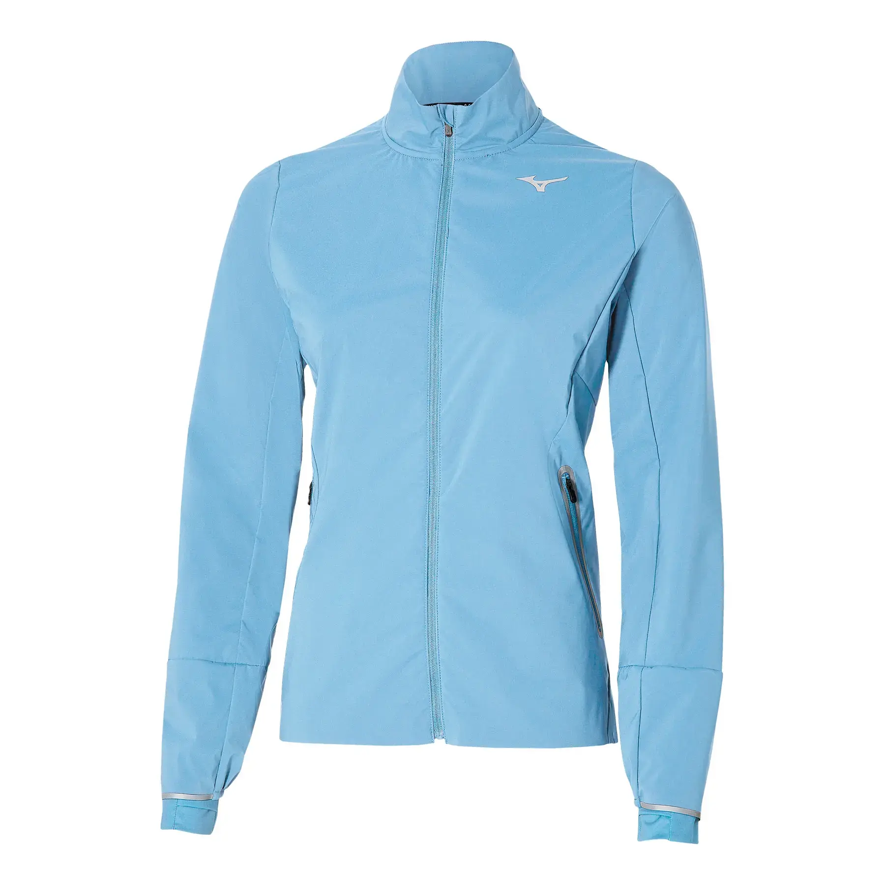 Mizuno Premium Warm WOS Hardloopjack Blauw Dames