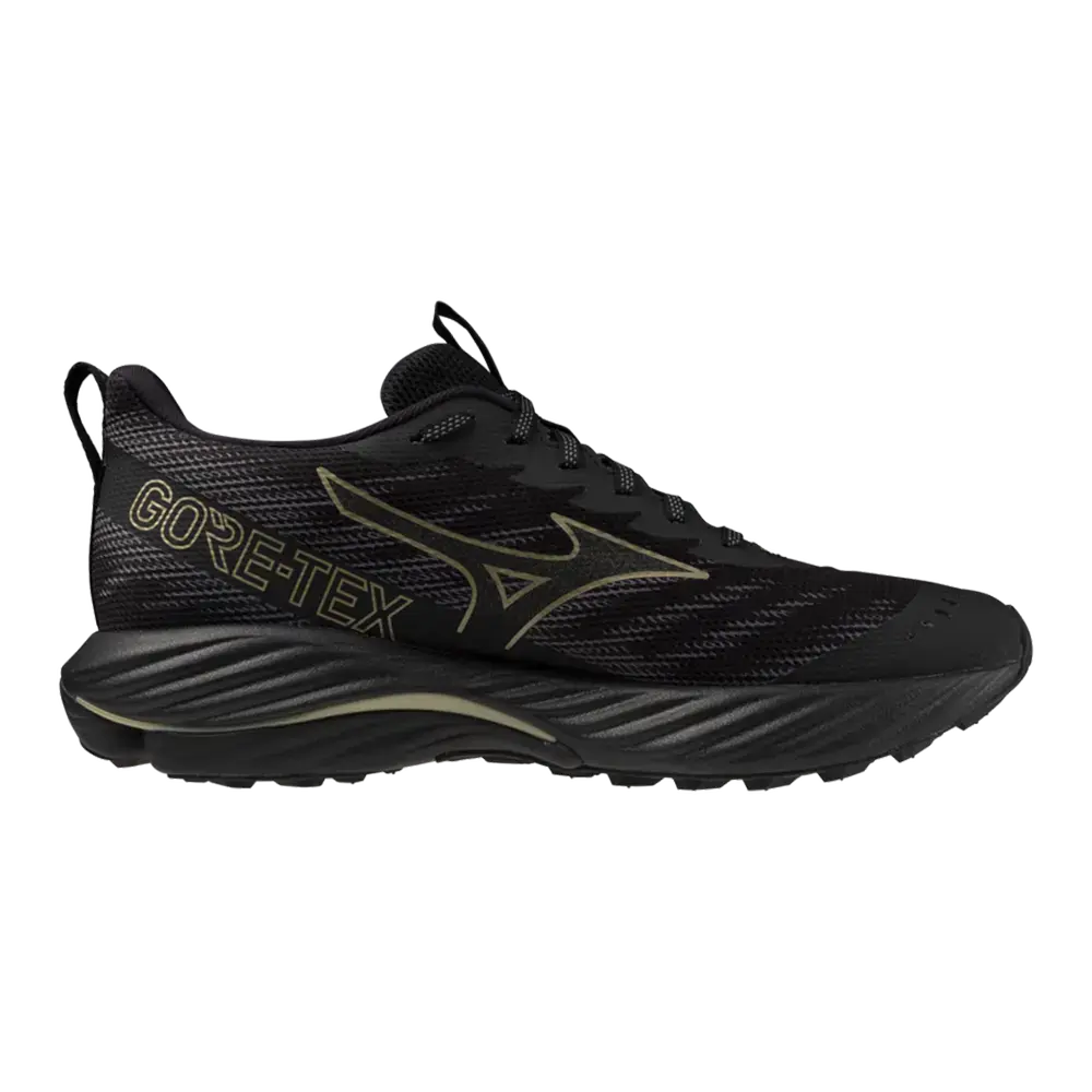 Mizuno Wave Rider GTX 2 Hardloopschoenen Zwart/Goud Heren