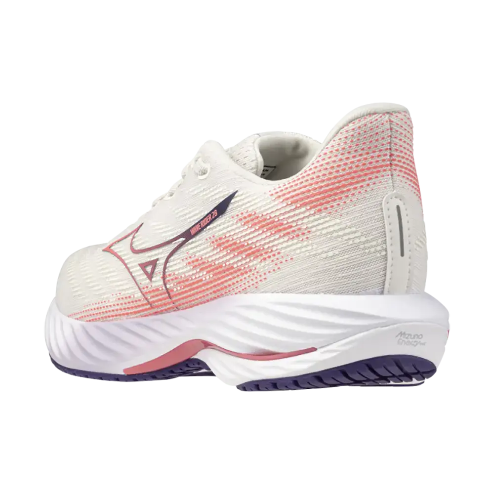 Mizuno Wave Rider 28 WOS Hardloopschoenen Wit/Roze Dames