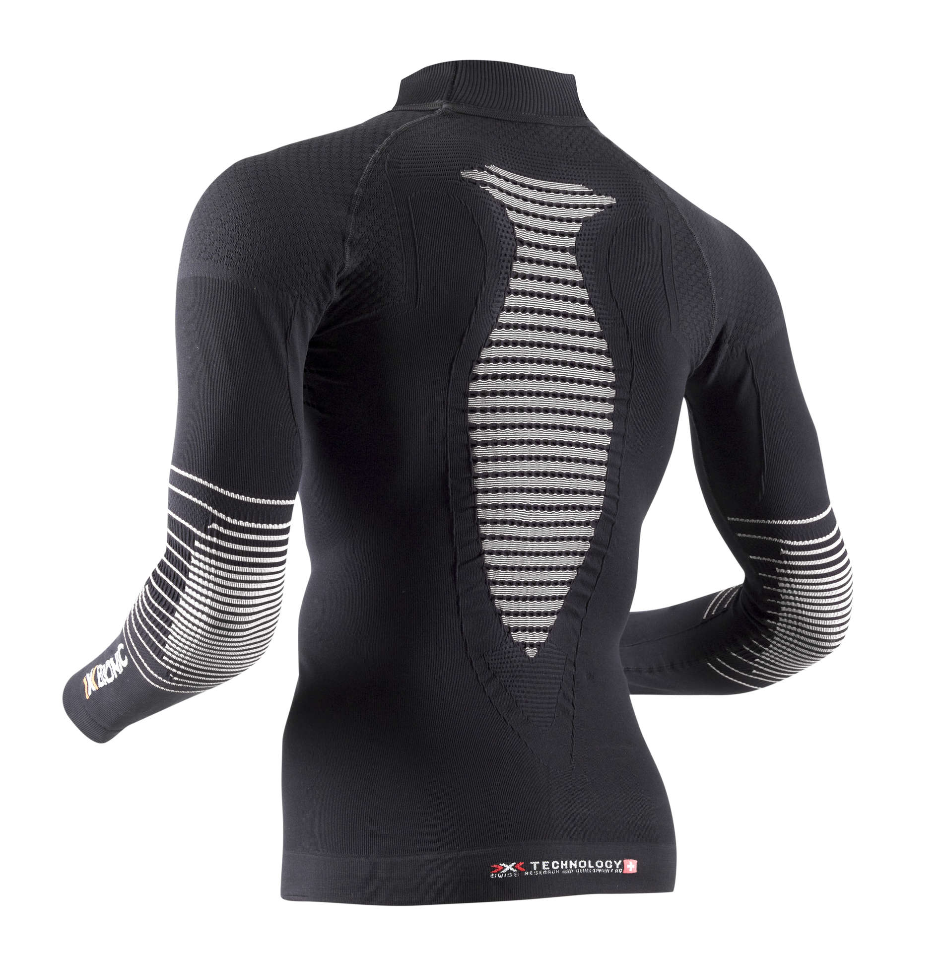 X-Bionic Energizer MK2 Thermoshirt Lange Mouwen Met Turtle Neck Zwart/Wit Heren