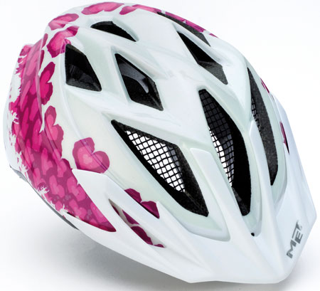 MET Crackerjack Wit/Roze Helm