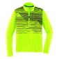 Brooks Dash 1/2 Zip Hardloopshirt Lange Mouwen Nightlife Geel/Zwart Heren