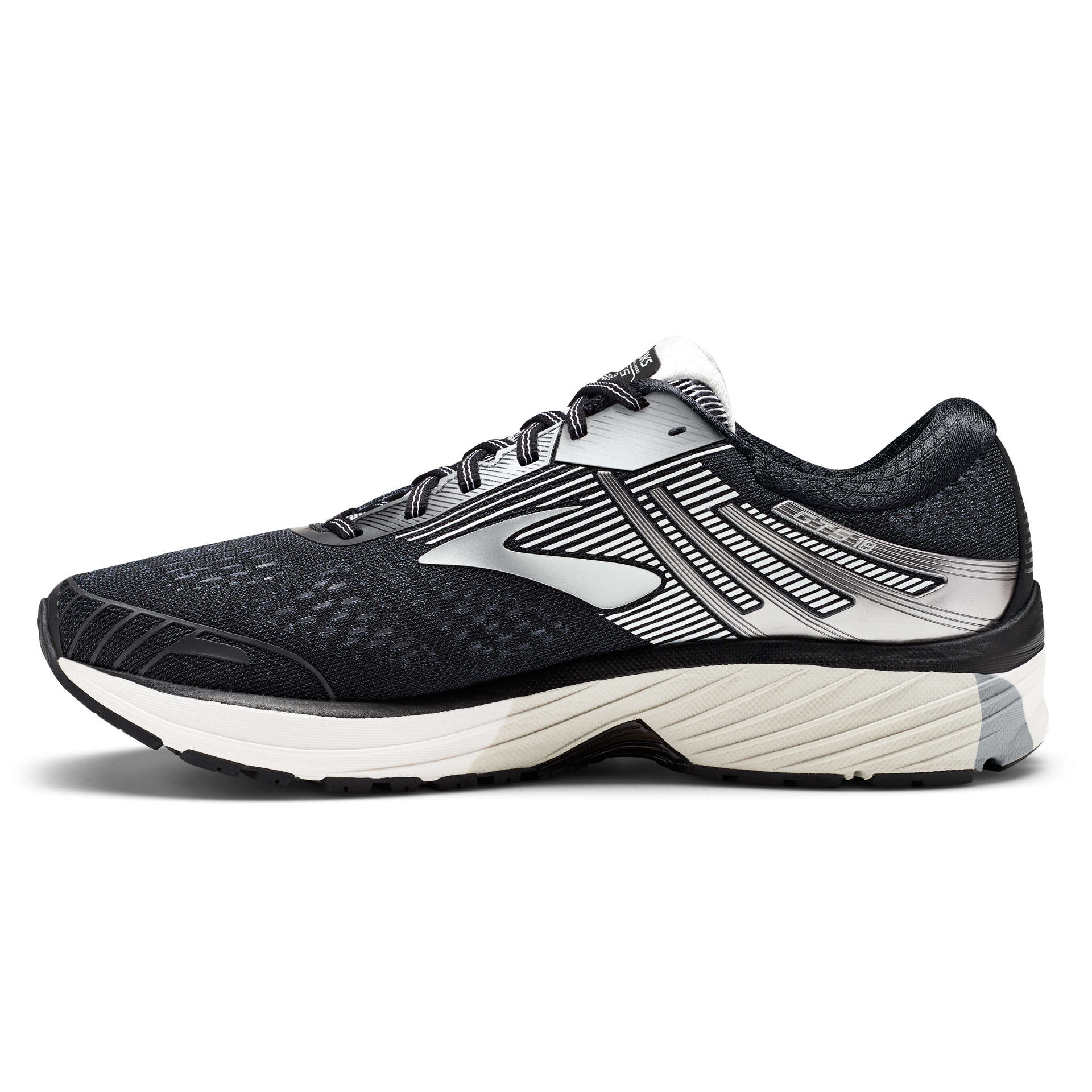 Brooks Adrenaline GTS 18 Hardloopschoenen Zwart/Zilver/Wit Heren