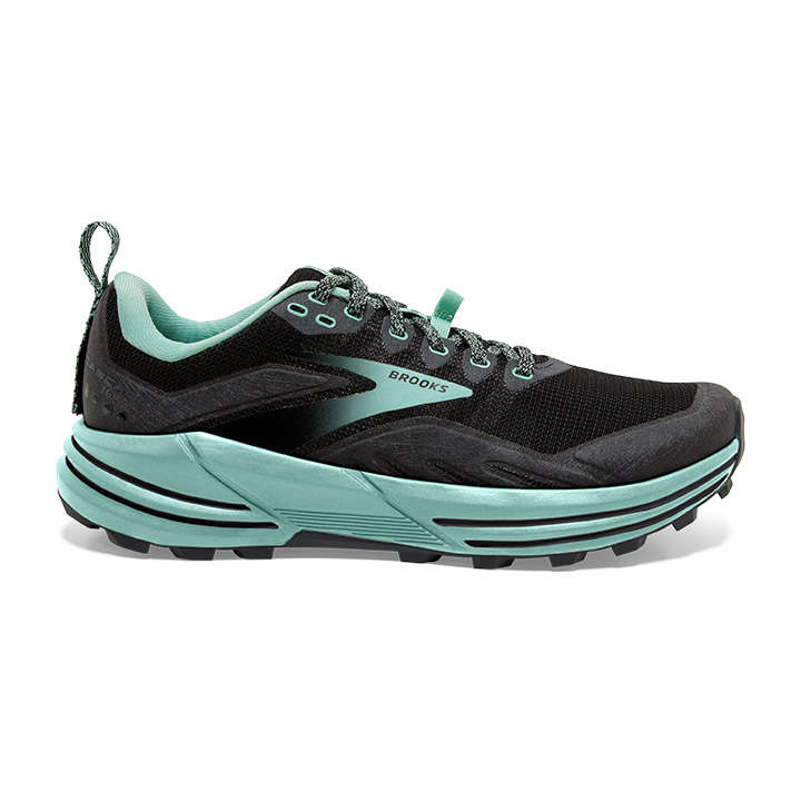 Brooks Cascadia 16 Trail Hardloopschoenen Zwart/Groen Dames