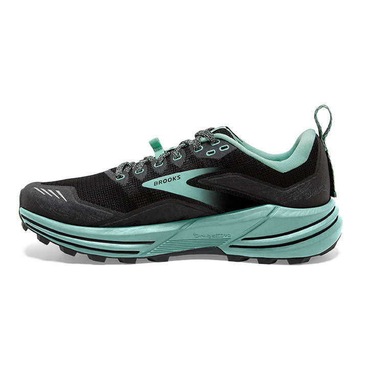 Brooks Cascadia 16 Trail Hardloopschoenen Zwart/Groen Dames