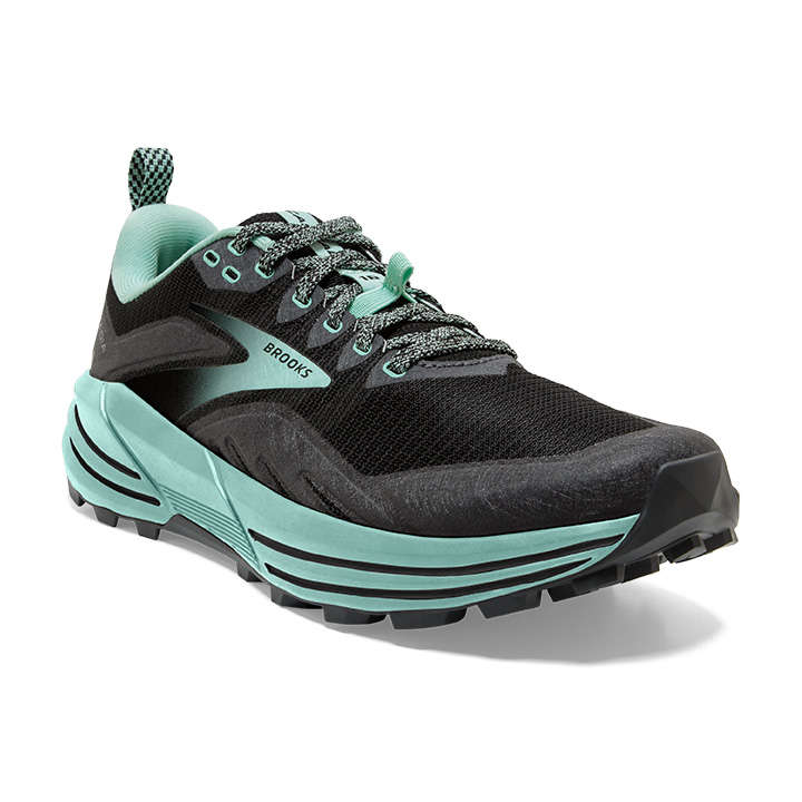 Brooks Cascadia 16 Trail Hardloopschoenen Zwart/Groen Dames