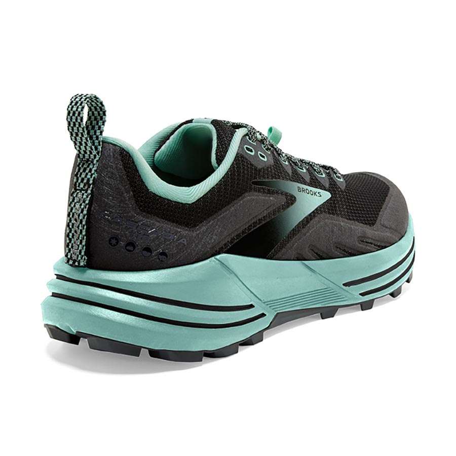 Brooks Cascadia 16 Trail Hardloopschoenen Zwart/Groen Dames