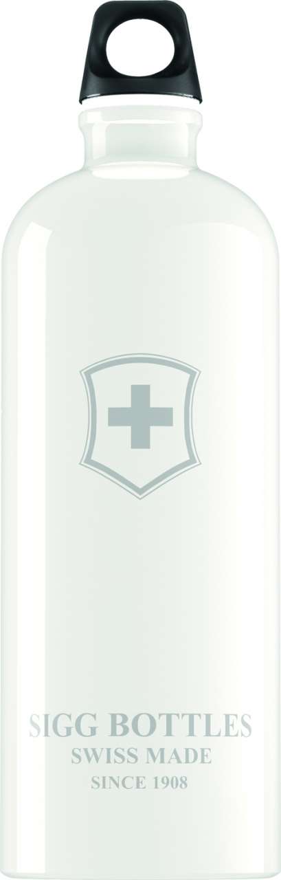 Sigg Fles Swiss Emblem Wit 1.0 liter