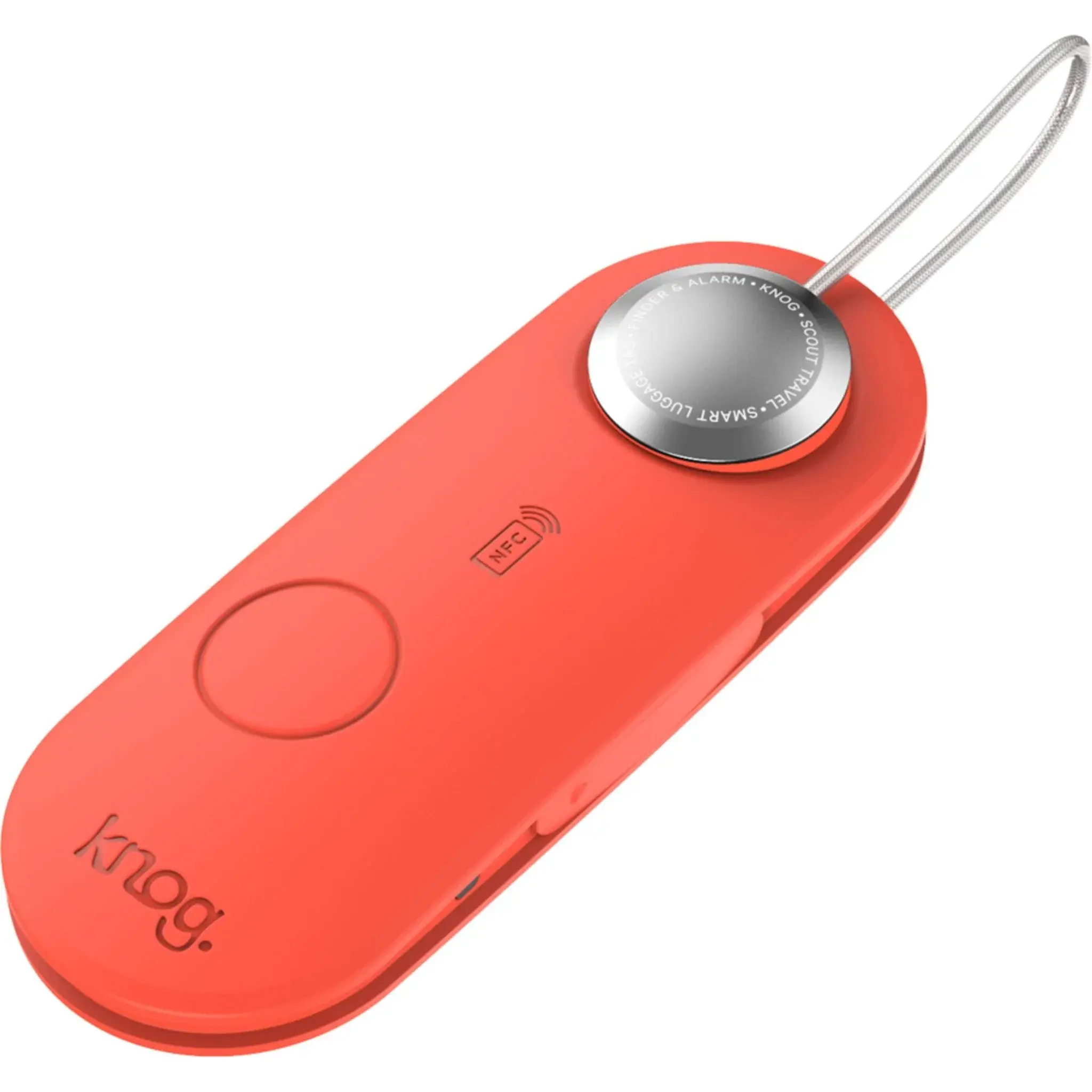 Knog Scout Travel Alarm en Finder Rood/Zilver