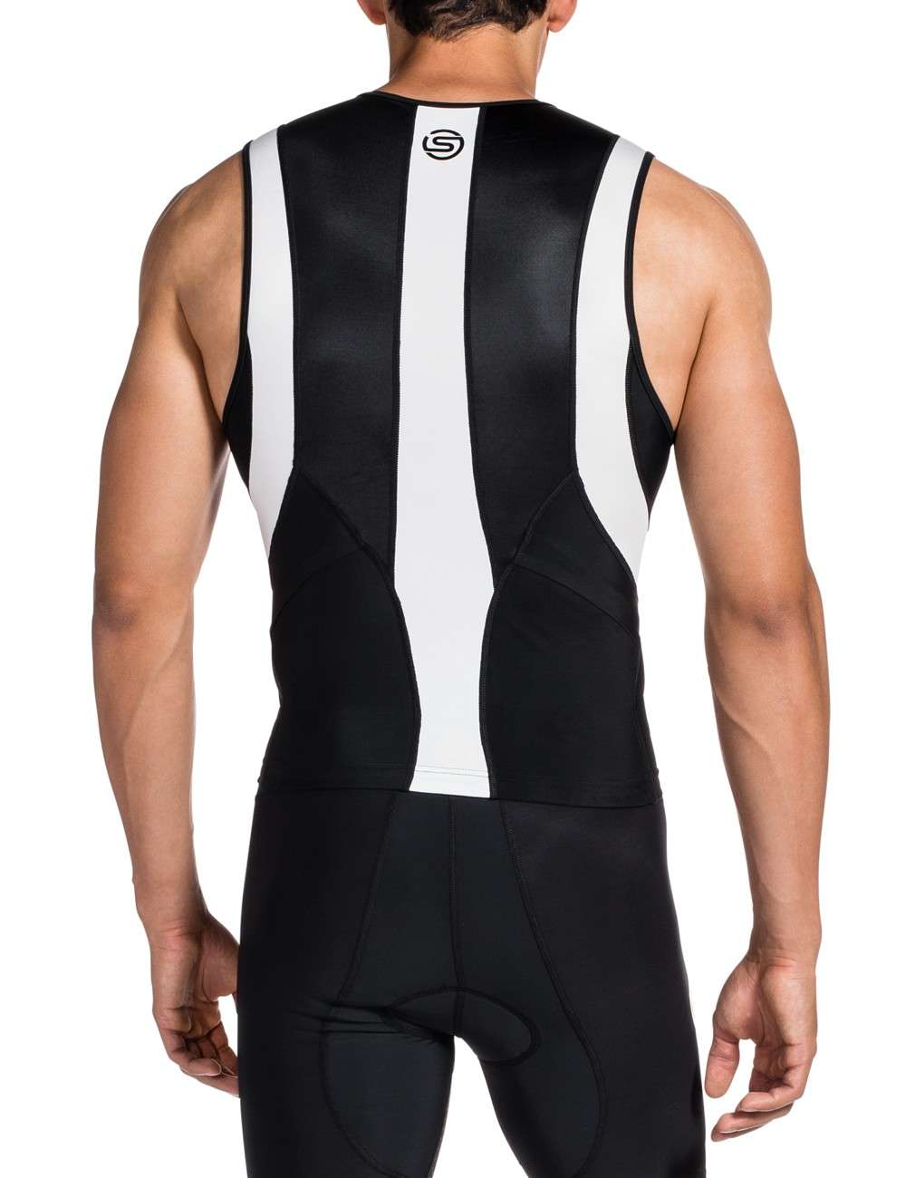 Skins TRI400 Triathlon Top Heren Zwart/Wit