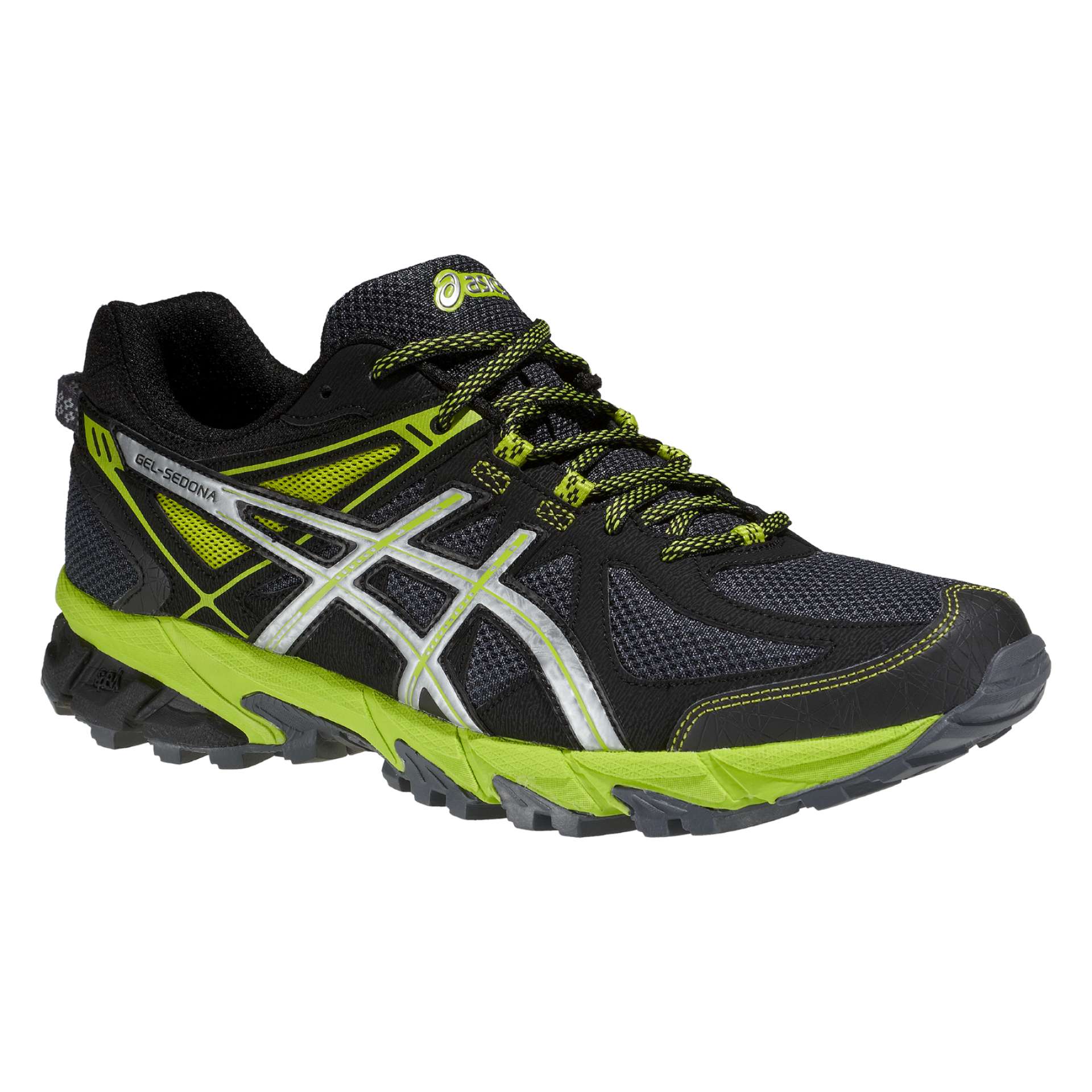 ASICS GEL-SONOMA Trail Hardloopschoenen Zwart/Groen/Zilver Heren