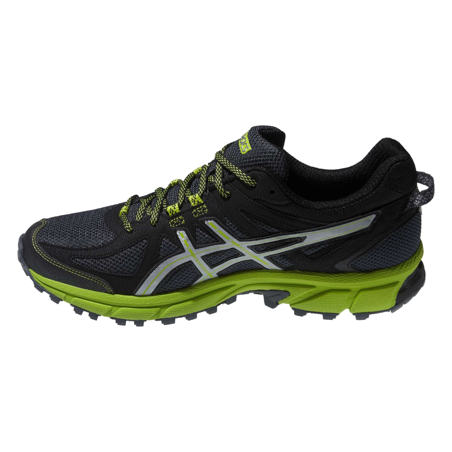 ASICS GEL-SONOMA Trail Hardloopschoenen Zwart/Groen/Zilver Heren