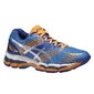 ASICS Gel Nimbus 17 Hardloopschoenen Blauw/Zilver/Oranje Dames