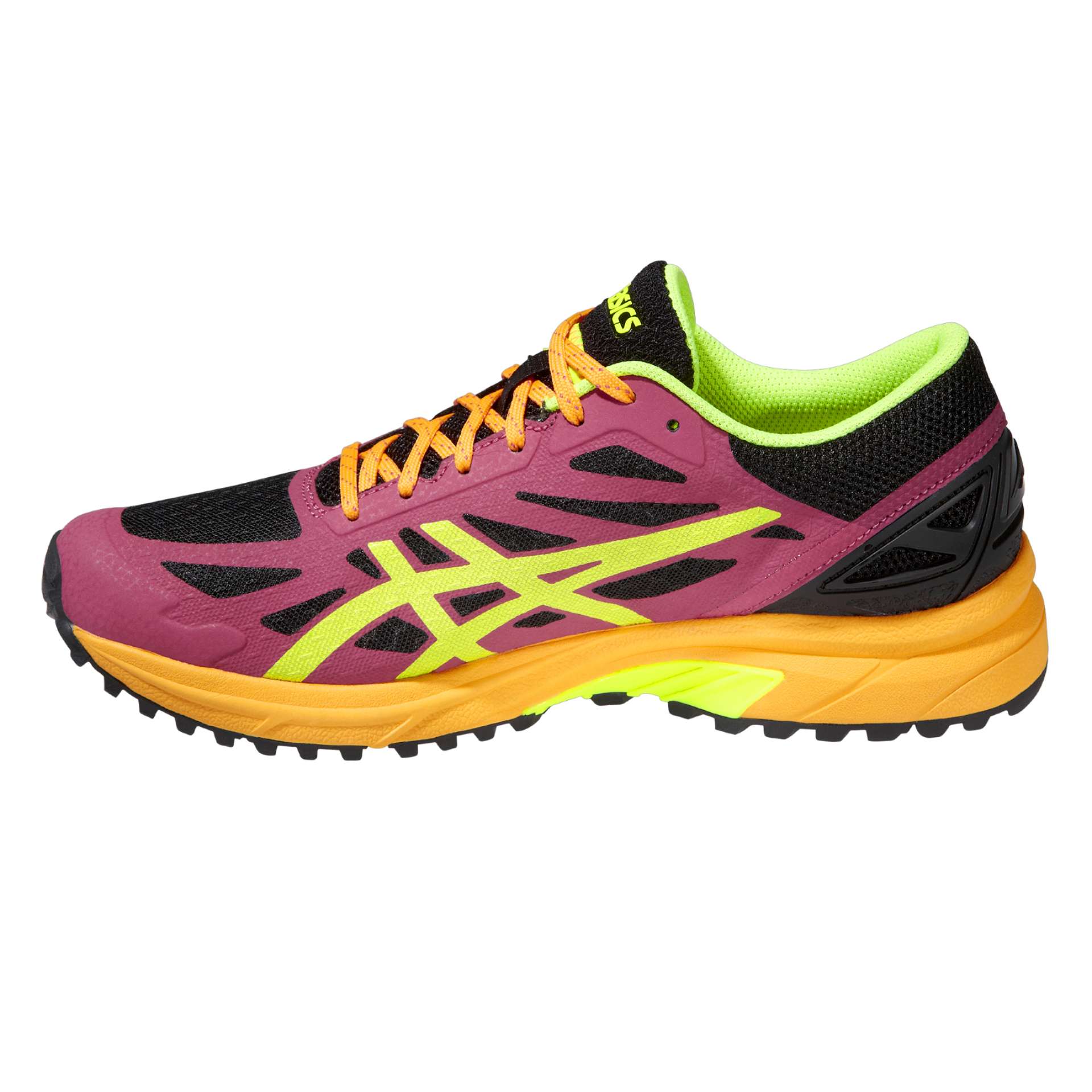 ASICS Gel-FujiPro Trail Hardloopschoenen Zwart/Roze/Geel Dames