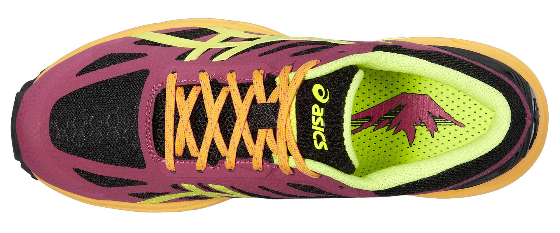 ASICS Gel-FujiPro Trail Hardloopschoenen Zwart/Roze/Geel Dames