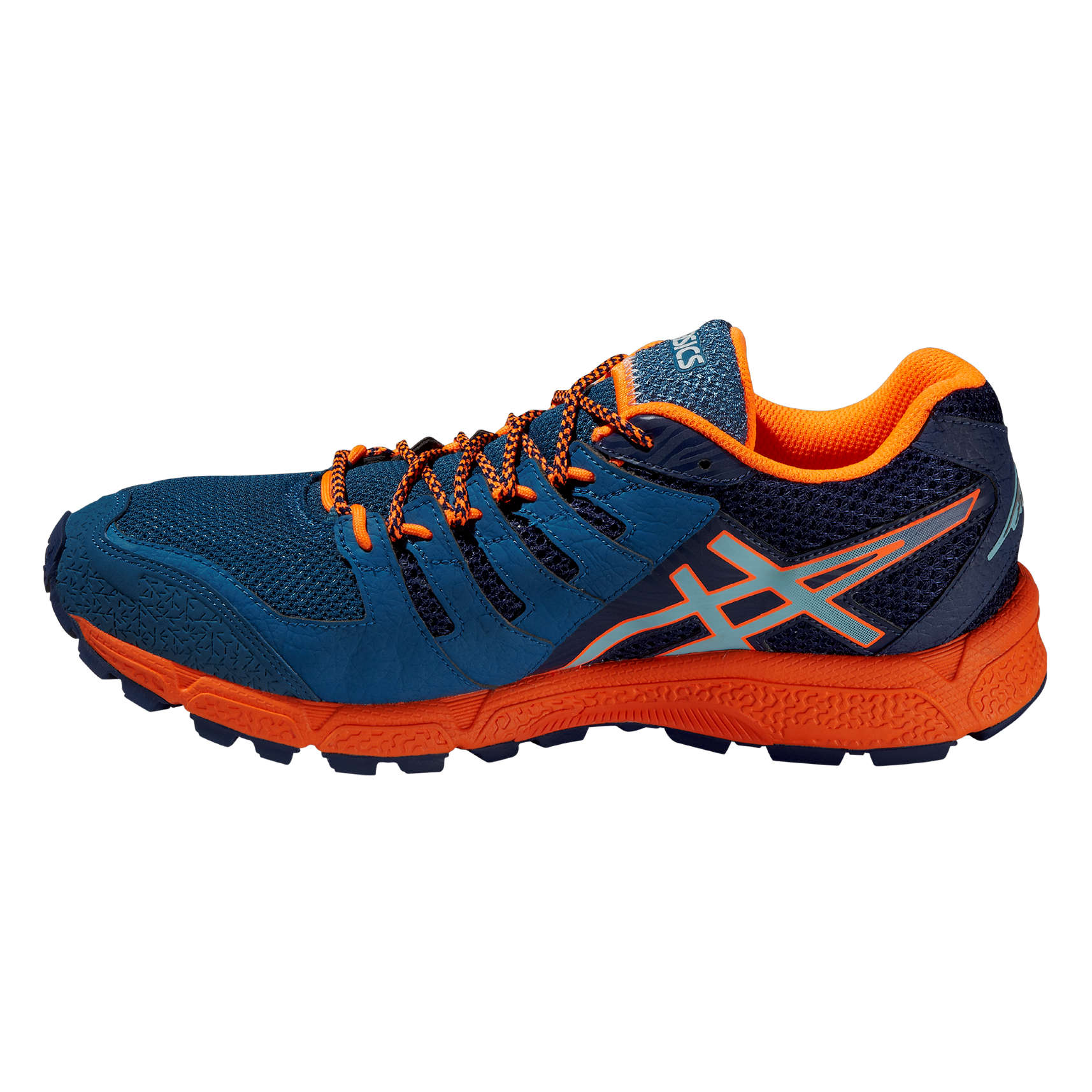 ASICS Gel FujiAttack Trail Hardloopschoenen Blauw/Oranje Heren