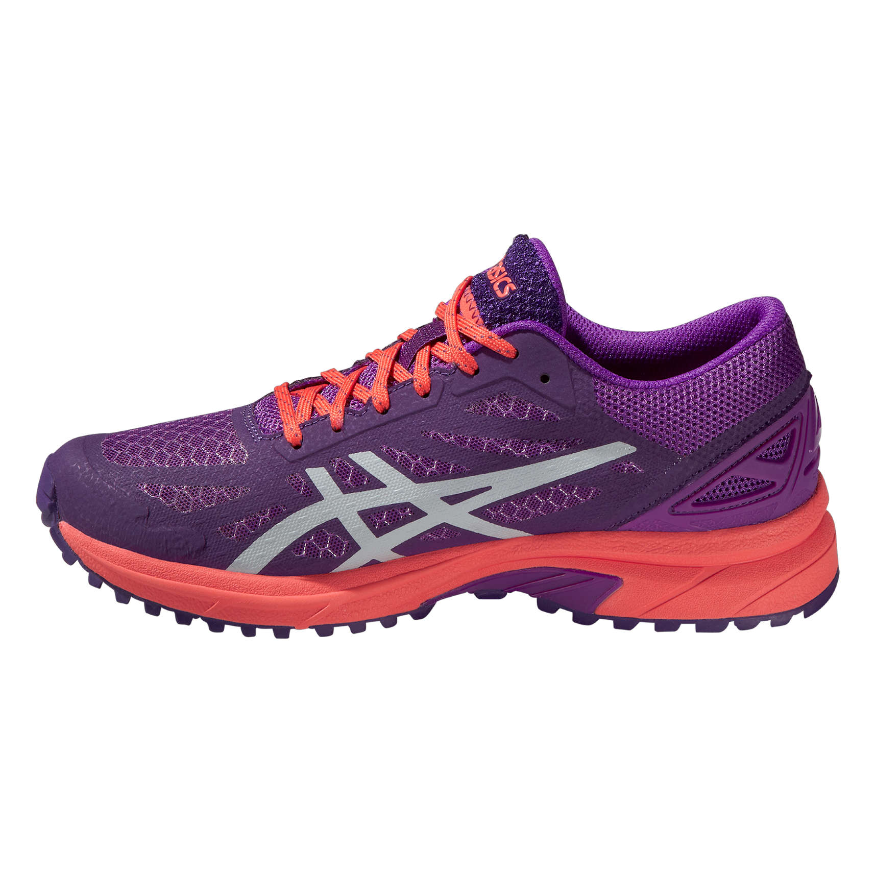 ASICS Gel Fuji Pro Trail Hardloopschoenen Paars/Oranje Dames