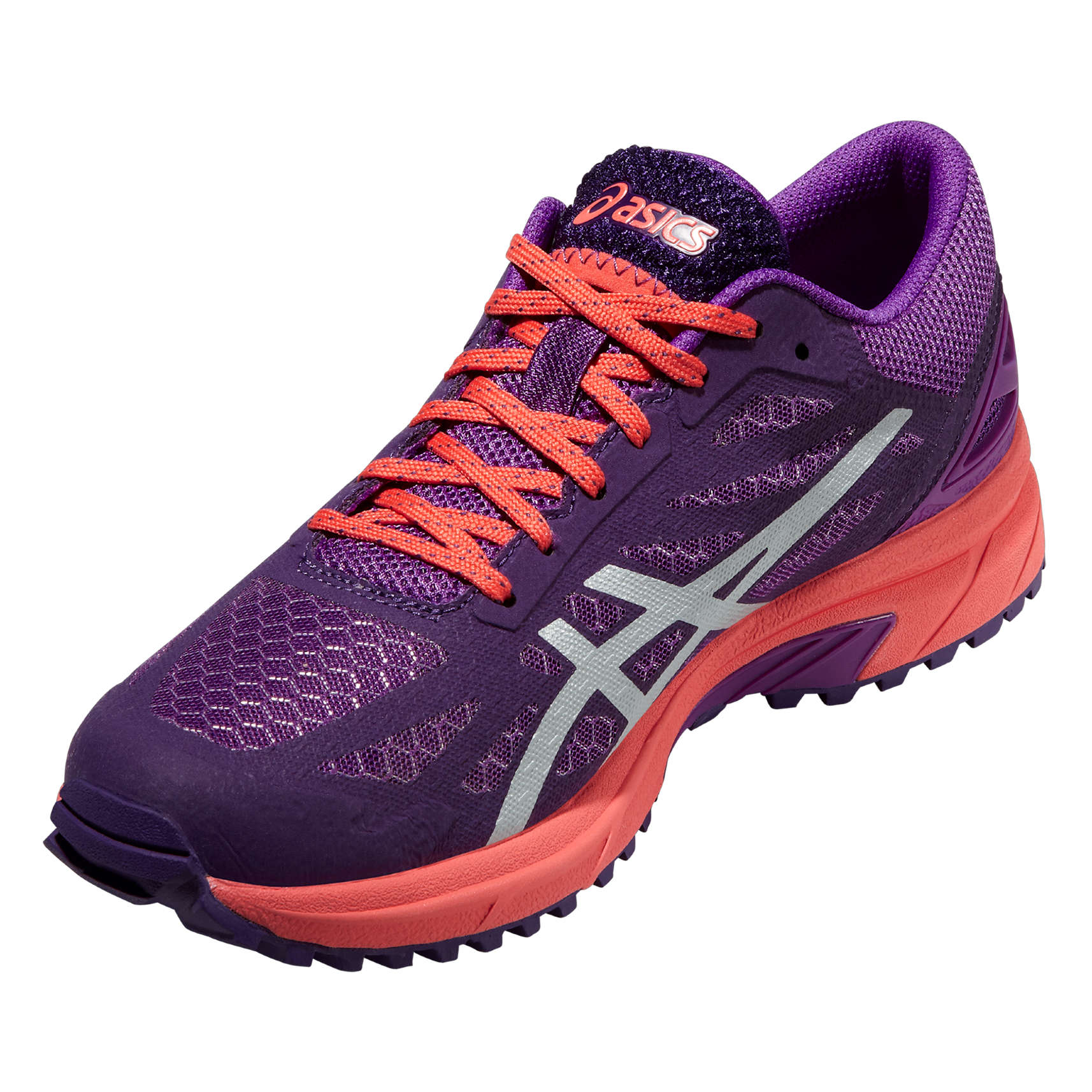 ASICS Gel Fuji Pro Trail Hardloopschoenen Paars/Oranje Dames