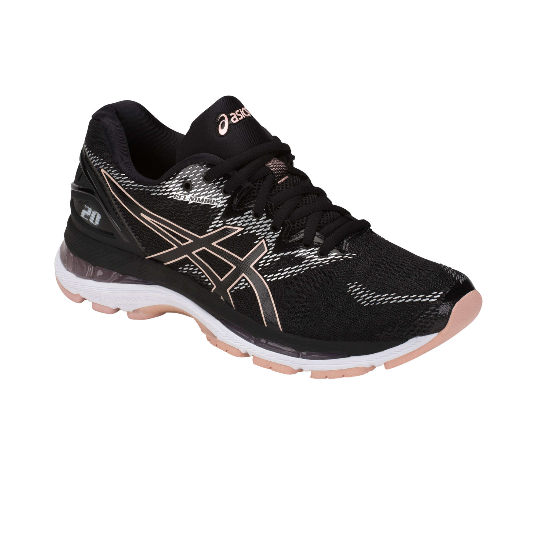 Asics gel nimbus shop 20 zwart dames