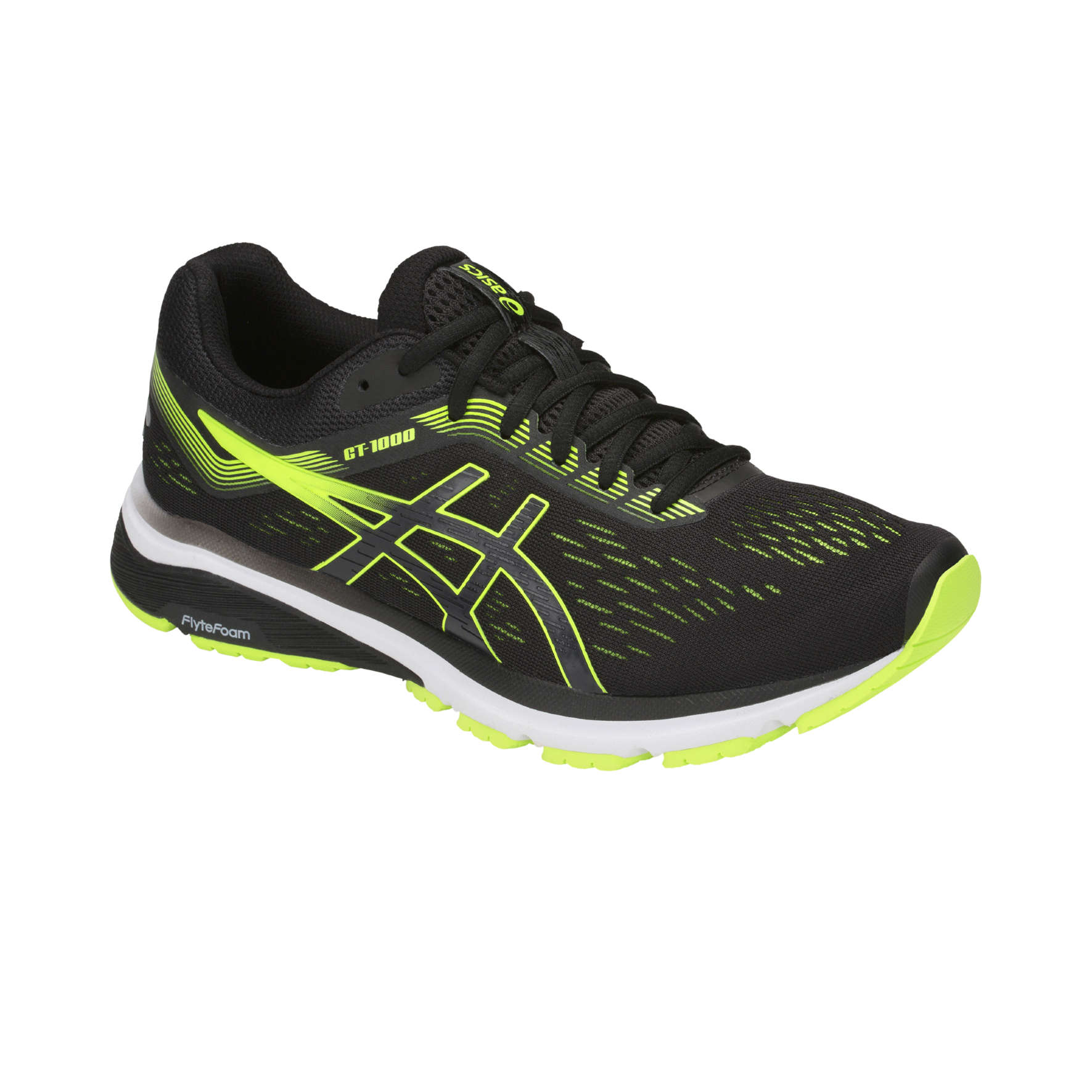 ASICS GT 1000 7 Hardloopschoenen Zwart/Groen Heren