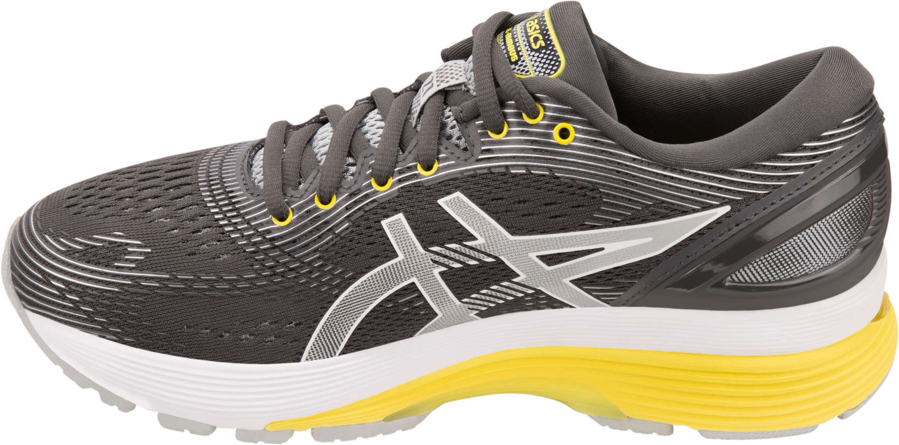 ASICS Gel Nimbus 21 Hardloopschoenen Grijs/Geel Dames