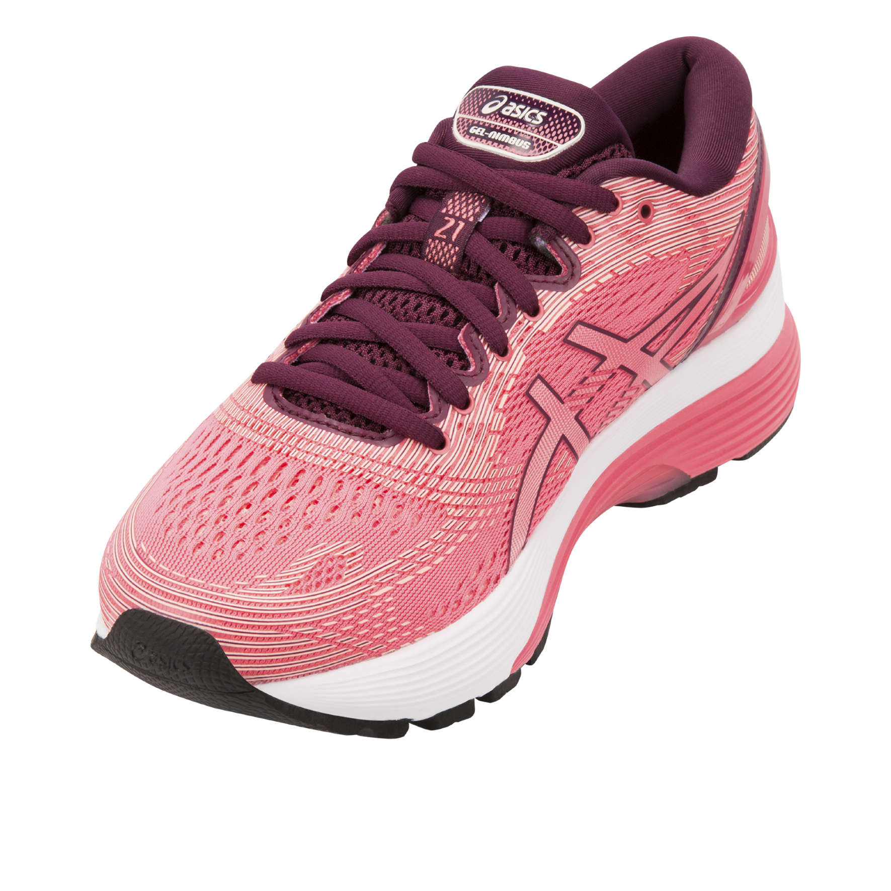 ASICS Gel Nimbus 21 Hardloopschoenen Roze Dames