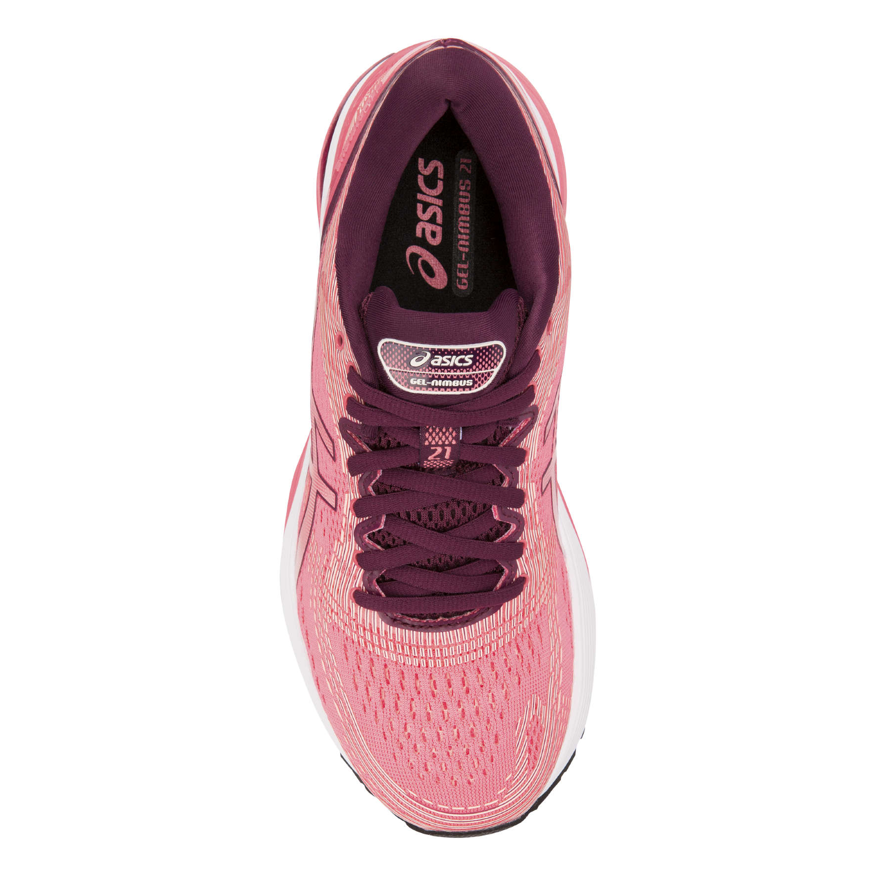 ASICS Gel Nimbus 21 Hardloopschoenen Roze Dames