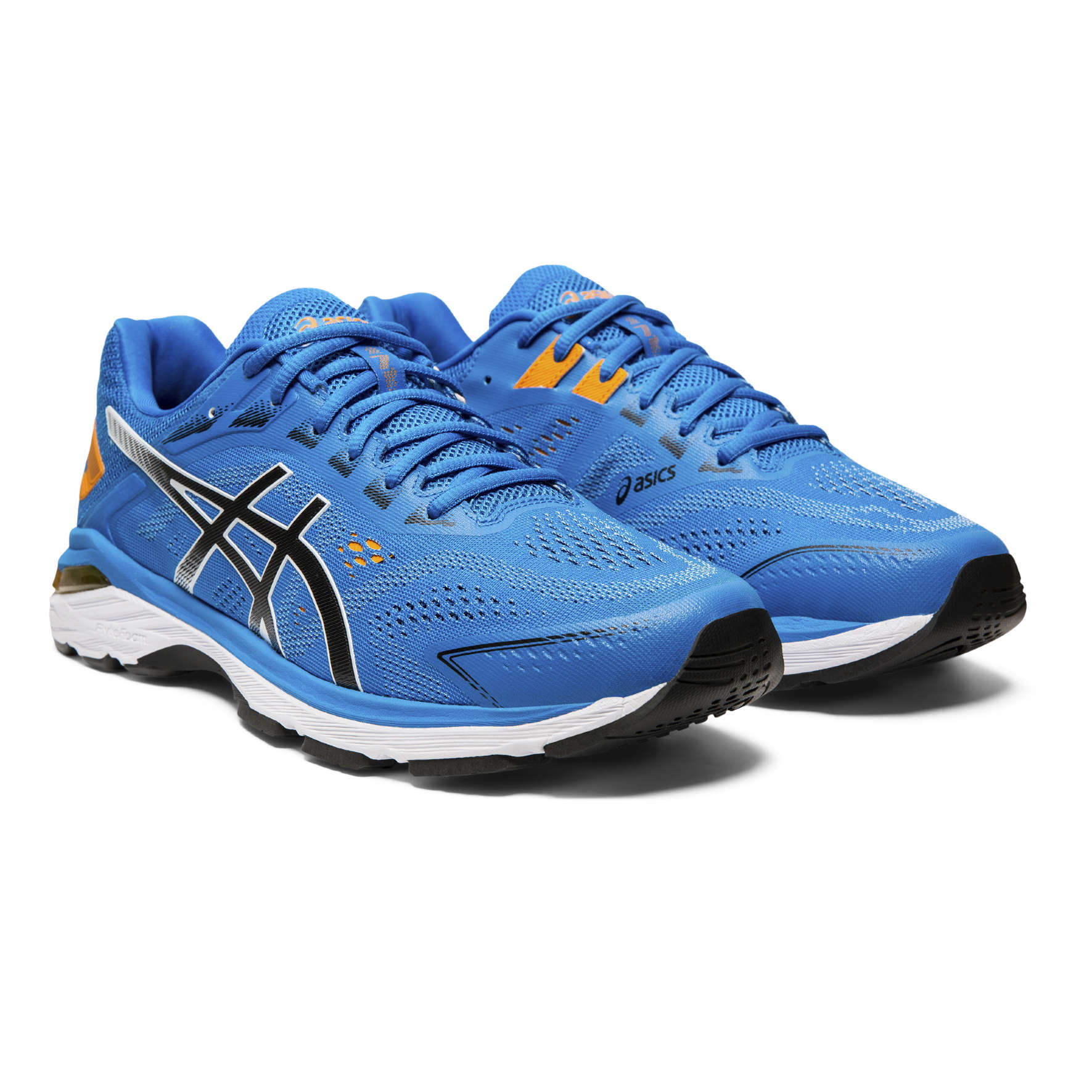 ASICS GT 2000 7 Hardloopschoenen Blauw/Zwart/Oranje Heren