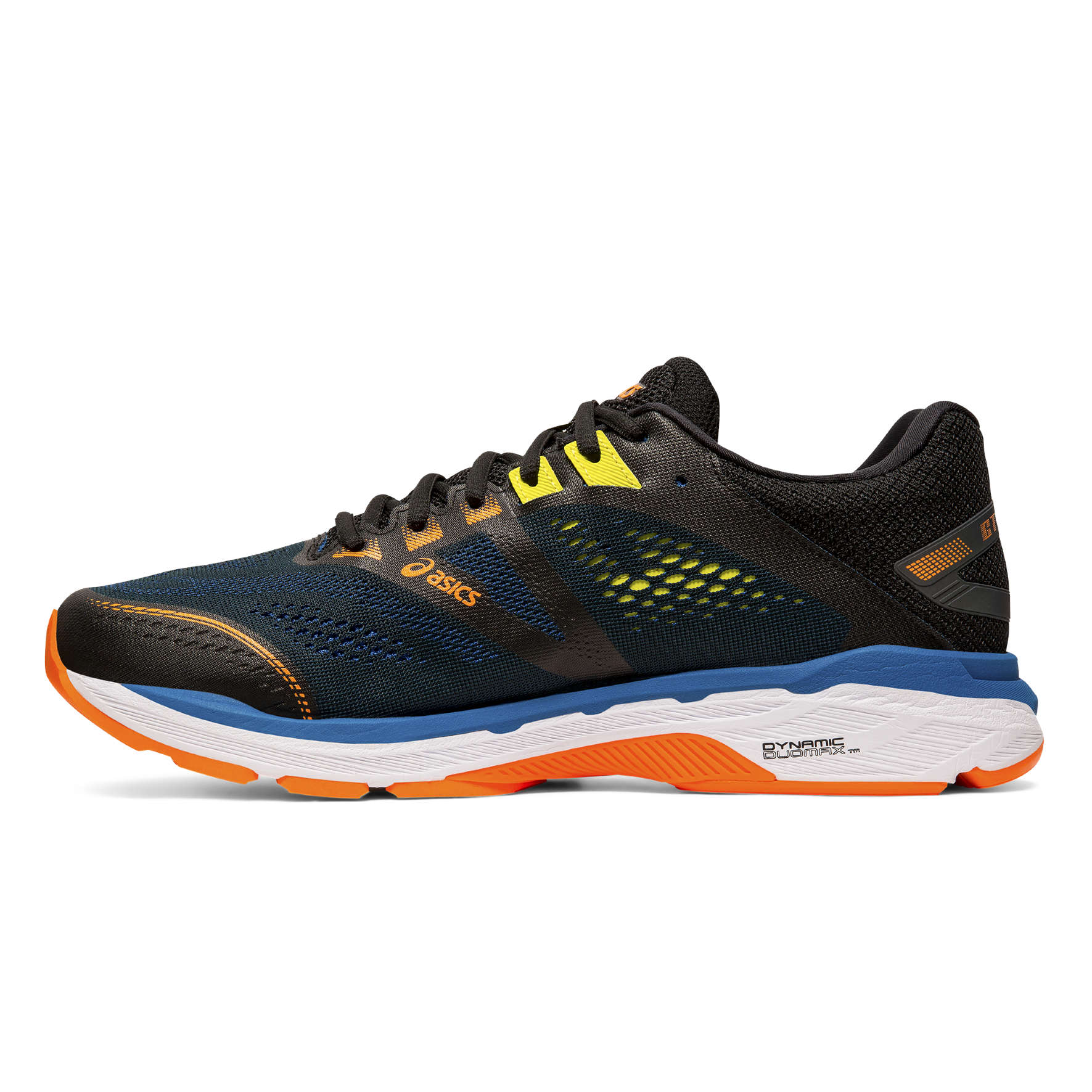 ASICS GT 2000 7 Hardloopschoenen Zwart/Blauw/Oranje Heren