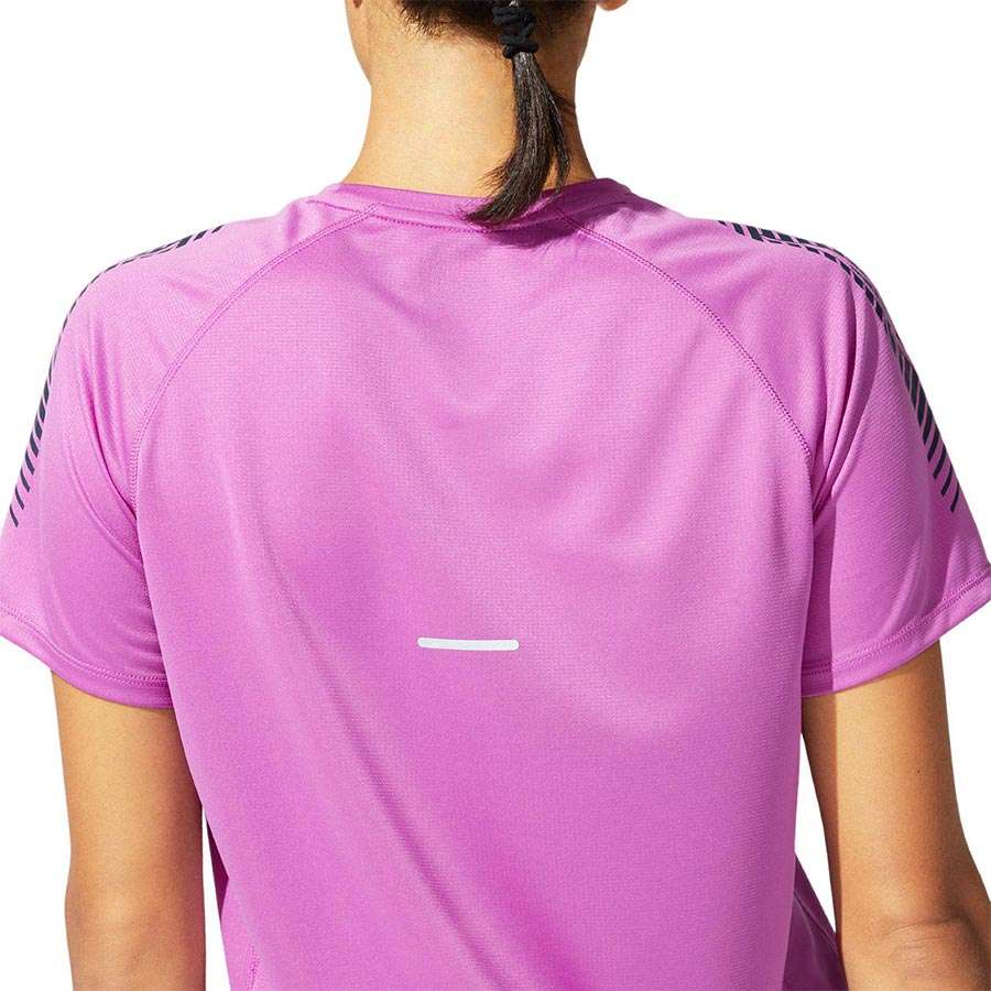 ASICS Icon Hardloopshirt Korte Mouwen Paars/Zwart Dames