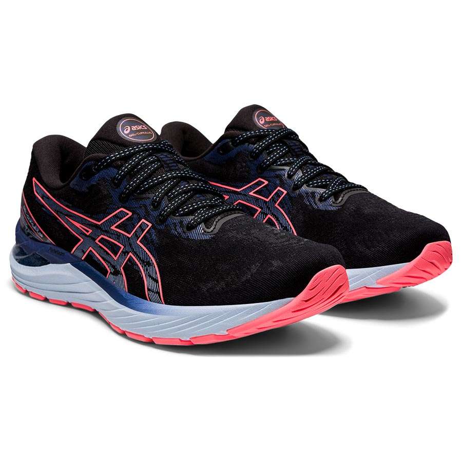 ASICS Gel Cumulus 23 Hardloopschoenen Zwart/Rood/Wit Dames