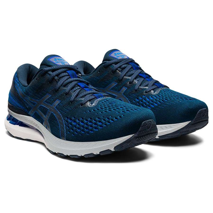 ASICS Gel Kayano 28 Hardloopschoenen Blauw/Zwart Heren