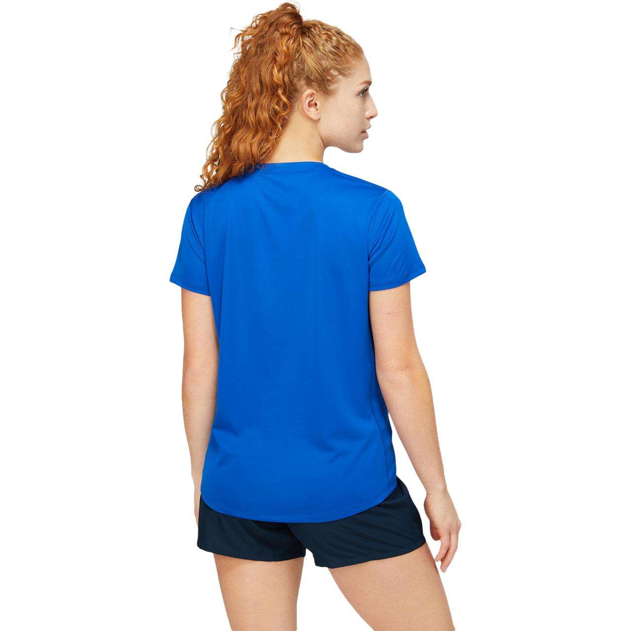 ASICS Core Hardloopshirt Korte Mouwen Blauw Dames