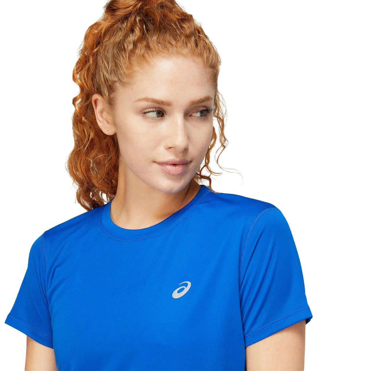 ASICS Core Hardloopshirt Korte Mouwen Blauw Dames