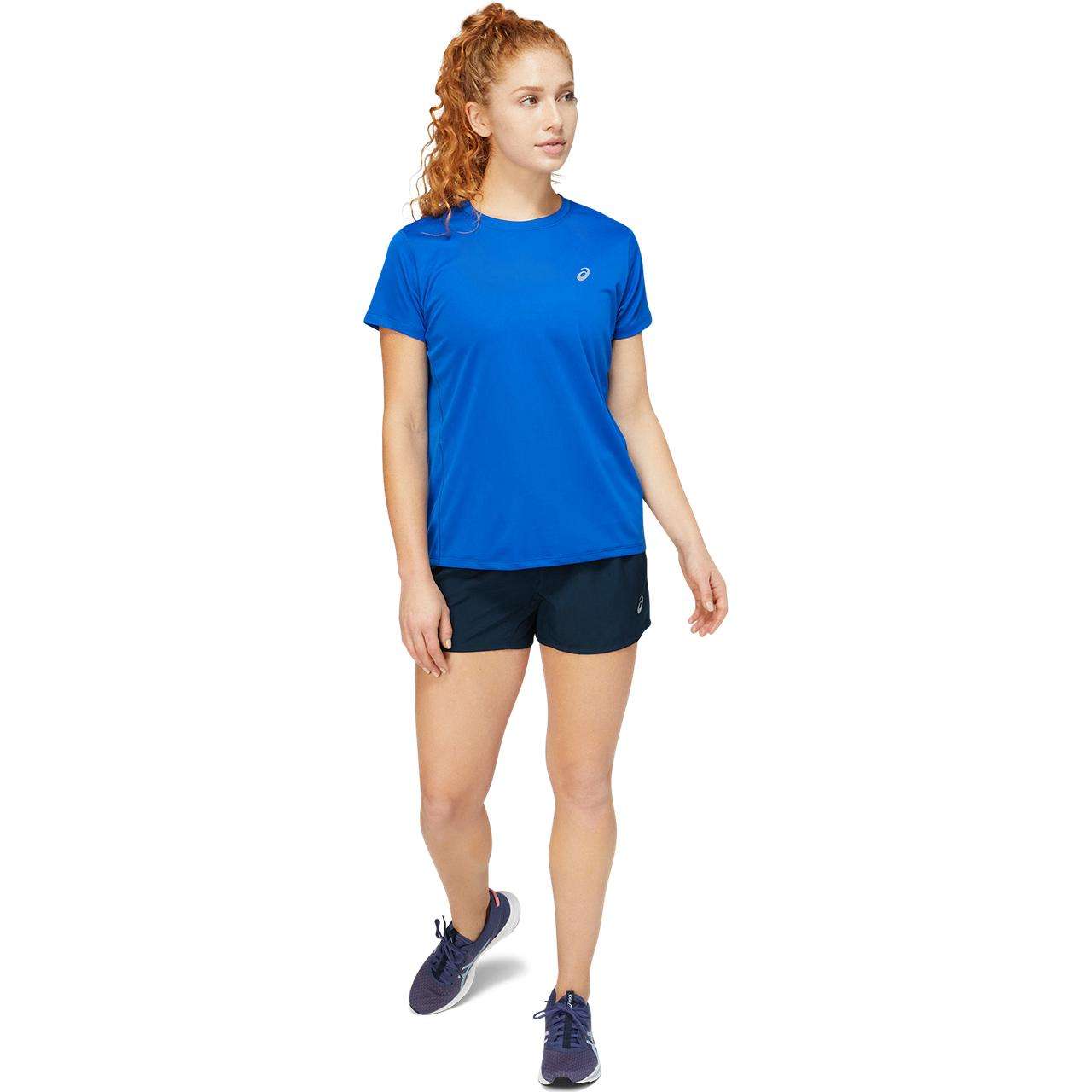 ASICS Core Hardloopshirt Korte Mouwen Blauw Dames