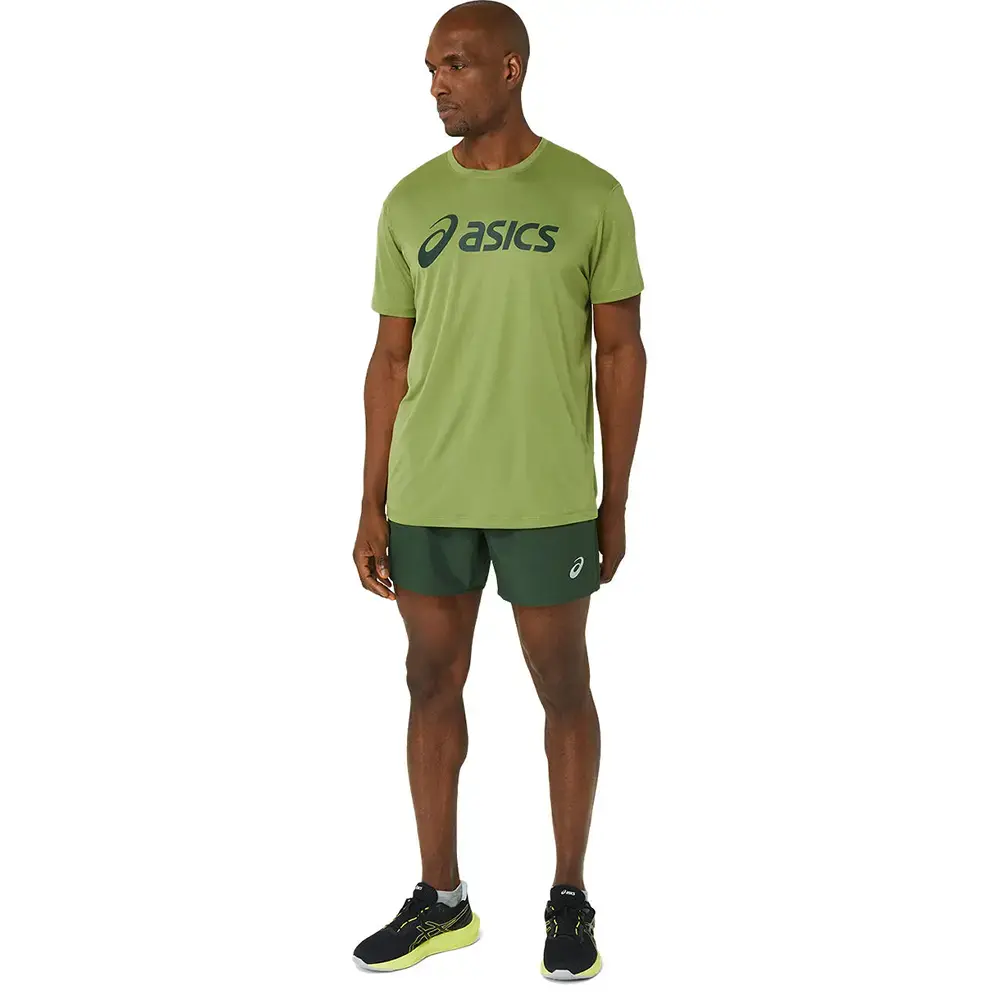 ASICS Core 5IN Hardloopbroek Kort Groen Heren